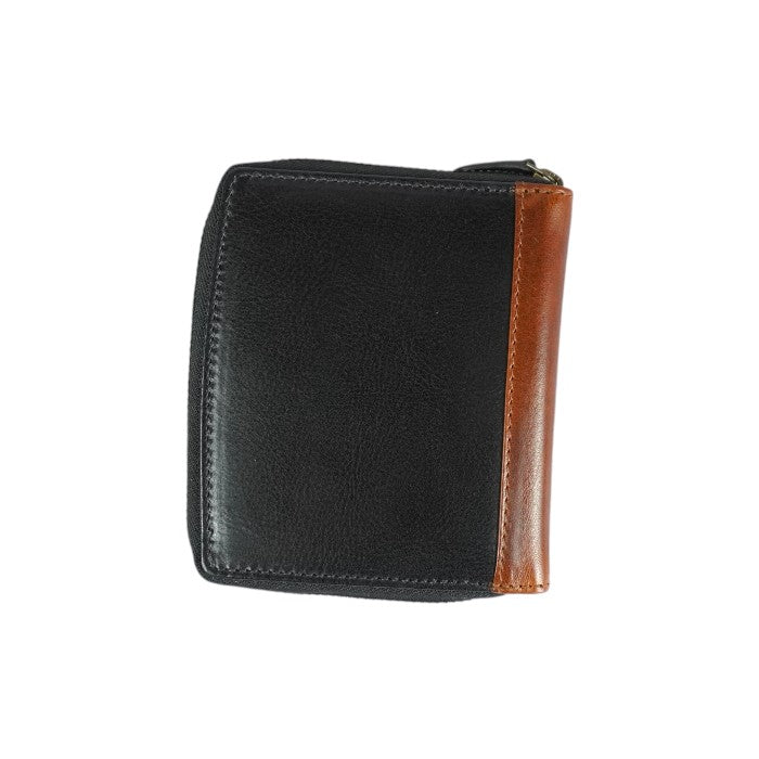 Zip Card/Note ネイビー/コニャック