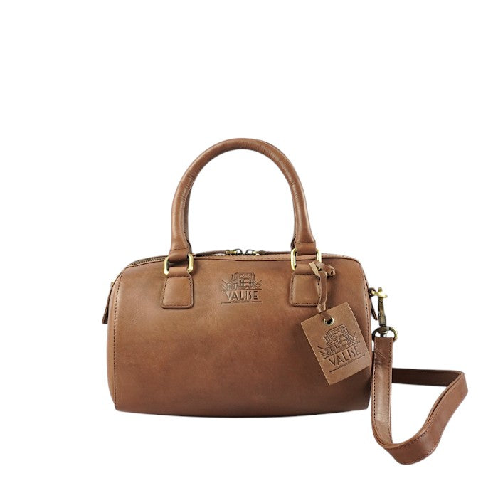 美品　MCM ブラウン ミニボストンバッグ 楽天市場】MCM エムシーエム 中古品 USED-B ミニボストンバッグ レザー