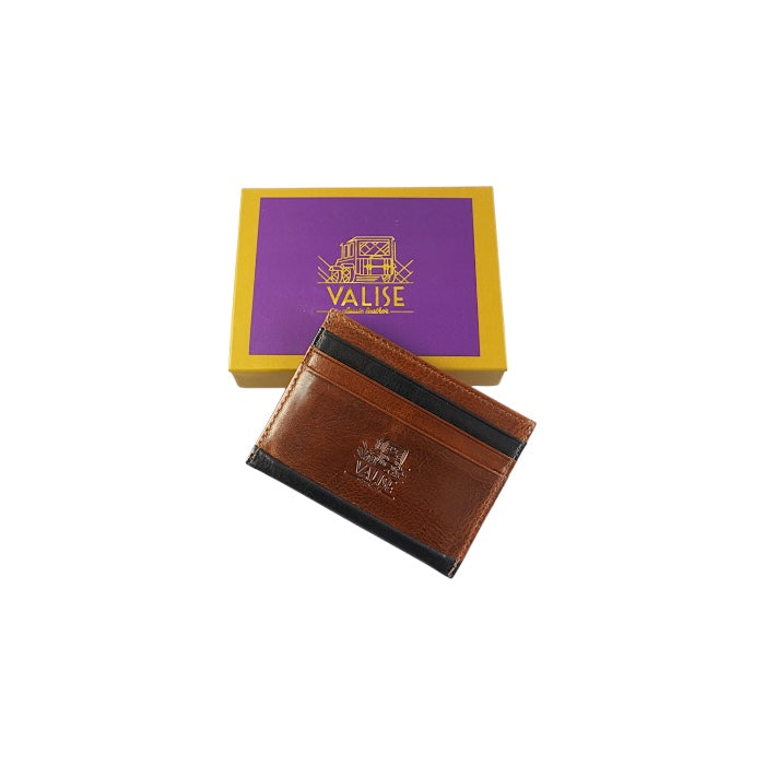 Card Holder　コニャック／ネイビー