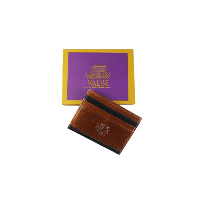 Card Holder　コニャック／ネイビー