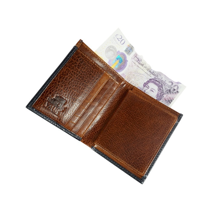 Tri-fold wallet royal brown