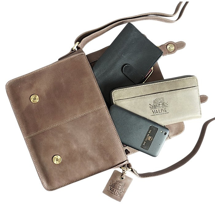 Small Satchel in Smoky Grey