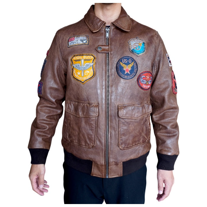 【数量限定】Air man Brown / Leather Flight Jacket