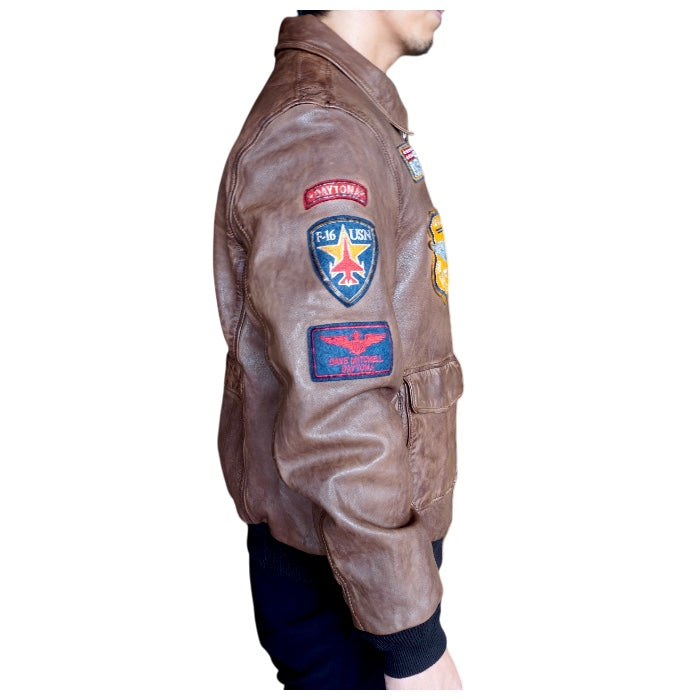 【数量限定】Air man Brown / Leather Flight Jacket