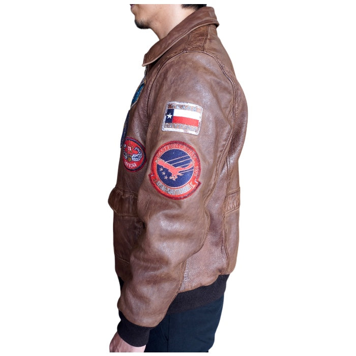 【数量限定】Air man Brown / Leather Flight Jacket
