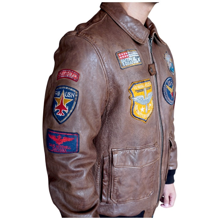 【数量限定】Air man Brown / Leather Flight Jacket