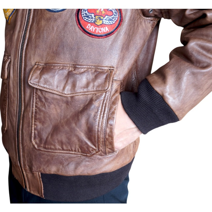 【数量限定】Air man Brown / Leather Flight Jacket