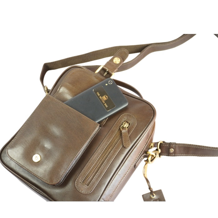 TALL Box Satchel Racing Green