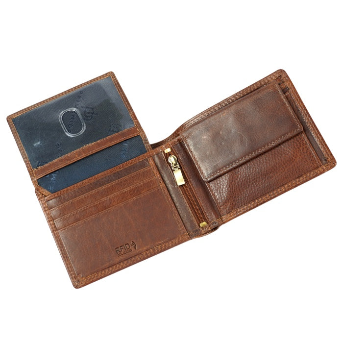 Ashwood Leather Wallet 1881 Chestnut