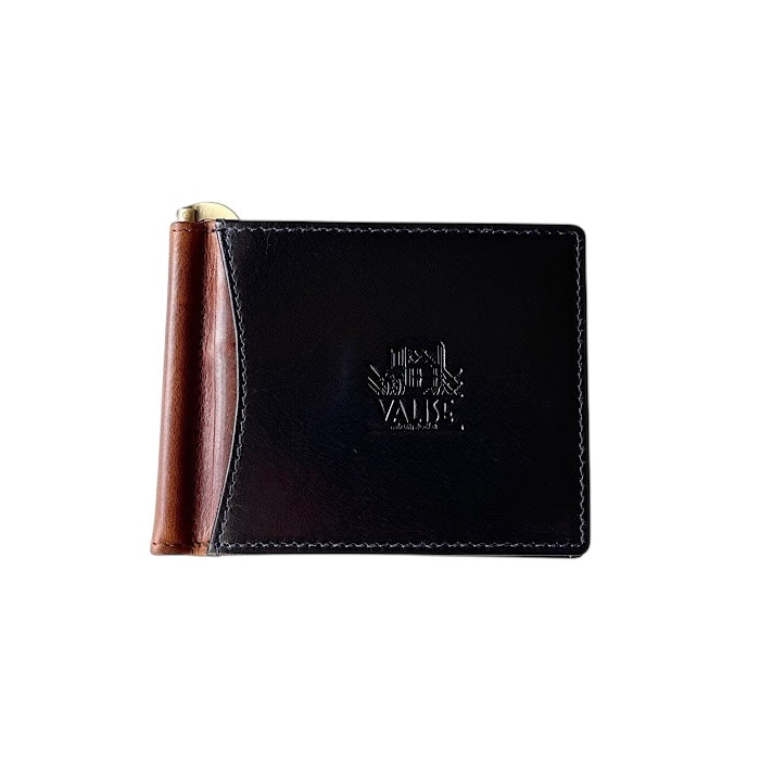 Money Clip Navy/Cognac