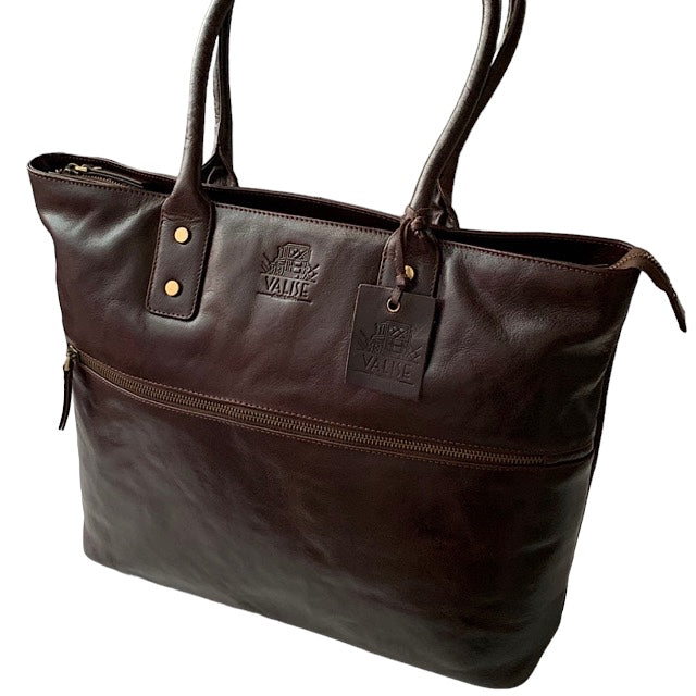 Large Tote, Mahogany Brown