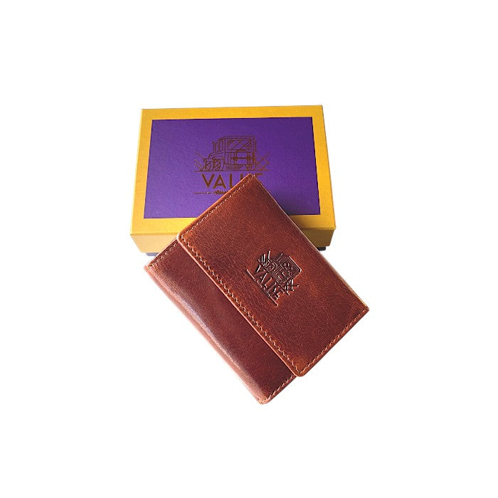 Bifold wallet Cognac/Navy