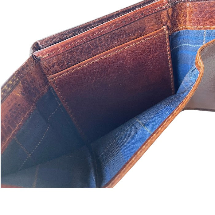 Bifold wallet Cognac/Navy