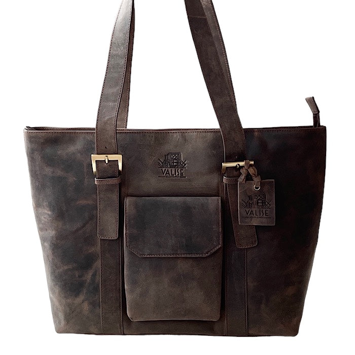 Wide Tote Hunter Stone