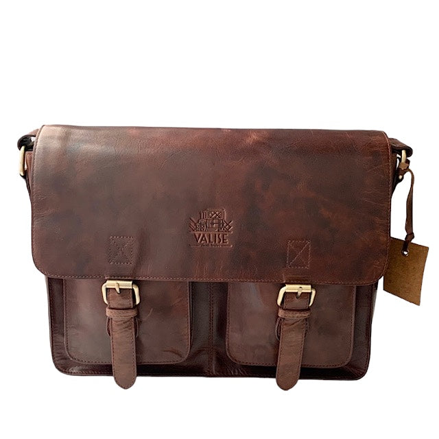 Valise Satchel Bag Royal Brown L