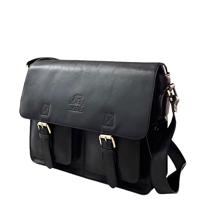 Valise Satchel Bag Eton Black Large