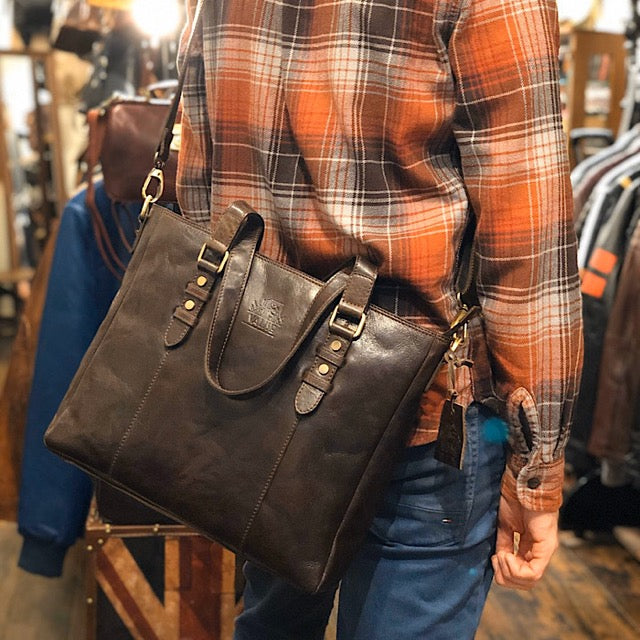 2way Tote Bag Mahogany Brown