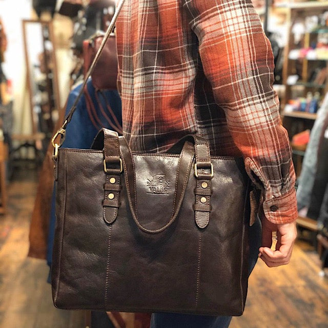 2way Tote Bag Mahogany Brown