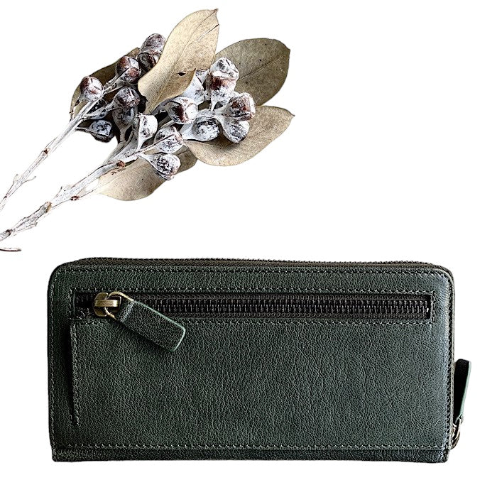 Valise Long Wallet Irish Green