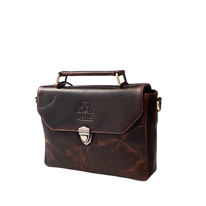 Square Satchel Antique Brown