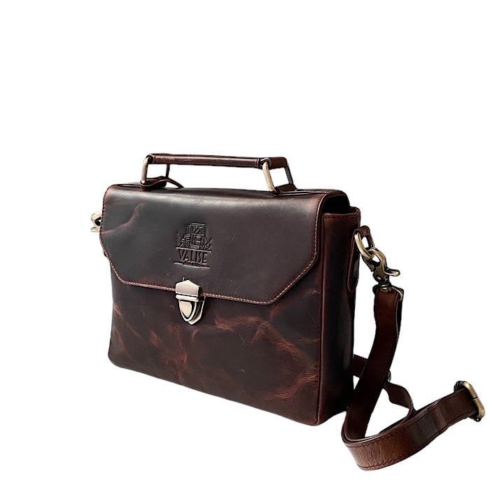 Square Satchel Antique Brown