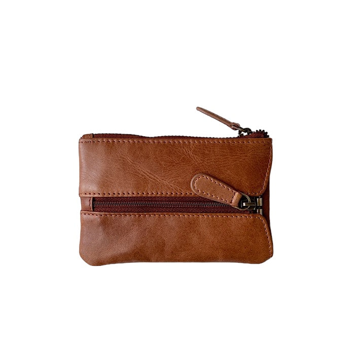 Valise Key Case with Coin Purse, Golden Tan