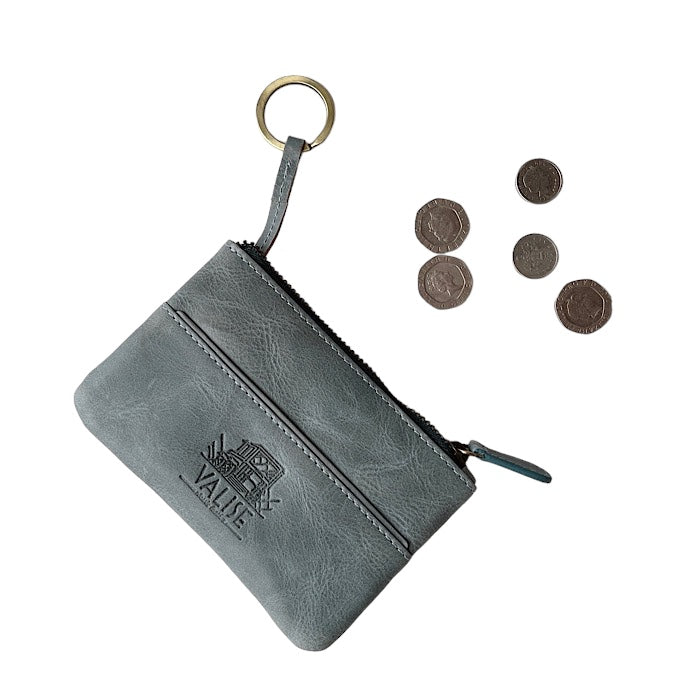 Valise Key Case with Coin Purse, Cambridge Blue