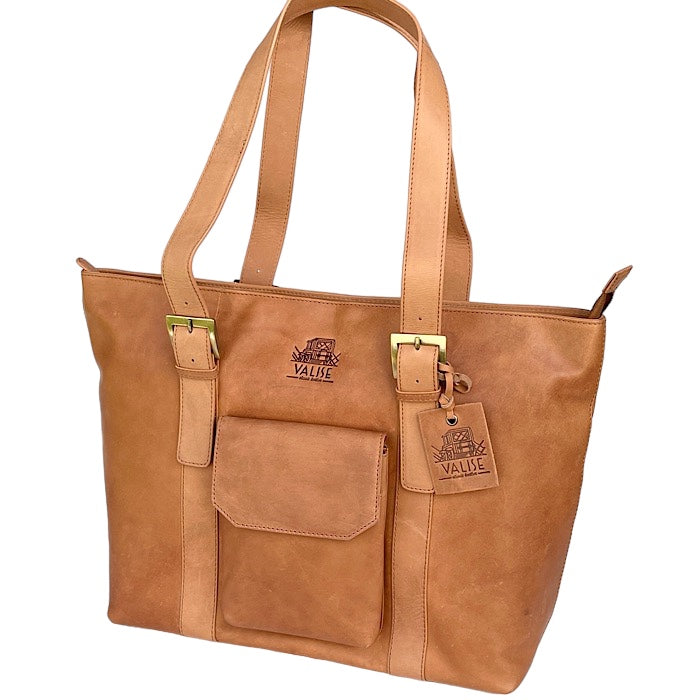 Wide Tote Golden Tan