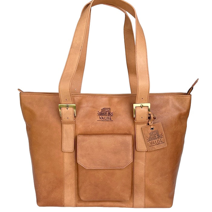 Wide Tote Golden Tan