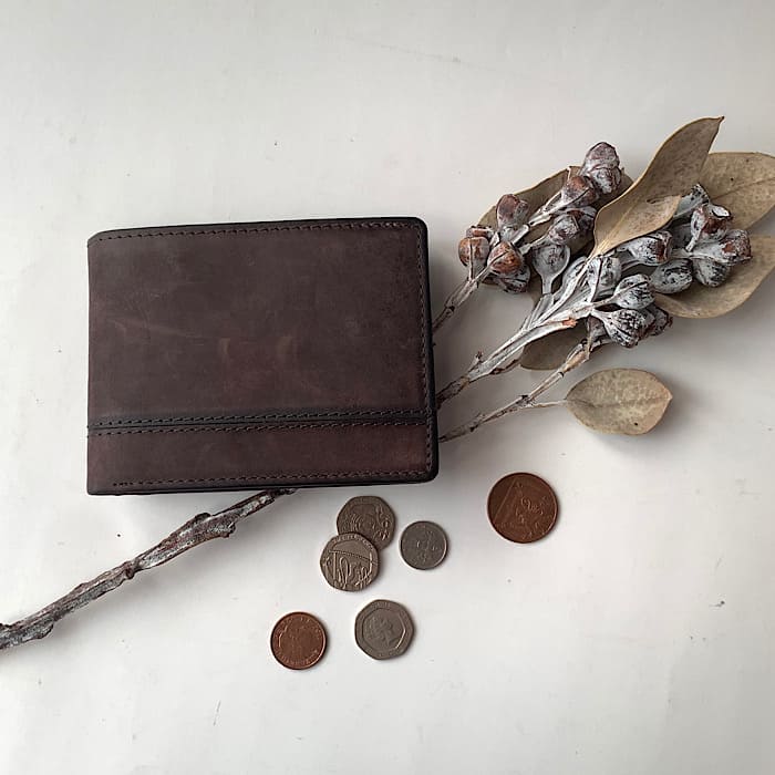 PrimeHide Leather Wallet Brown