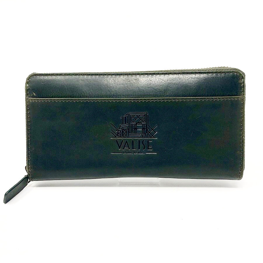 [Limited quantity] Valise long wallet Racing green